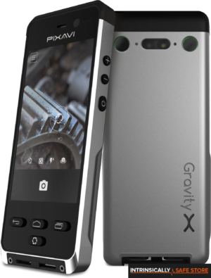 Intrinsically Safe Camera Bartec Gravity X front view and back view