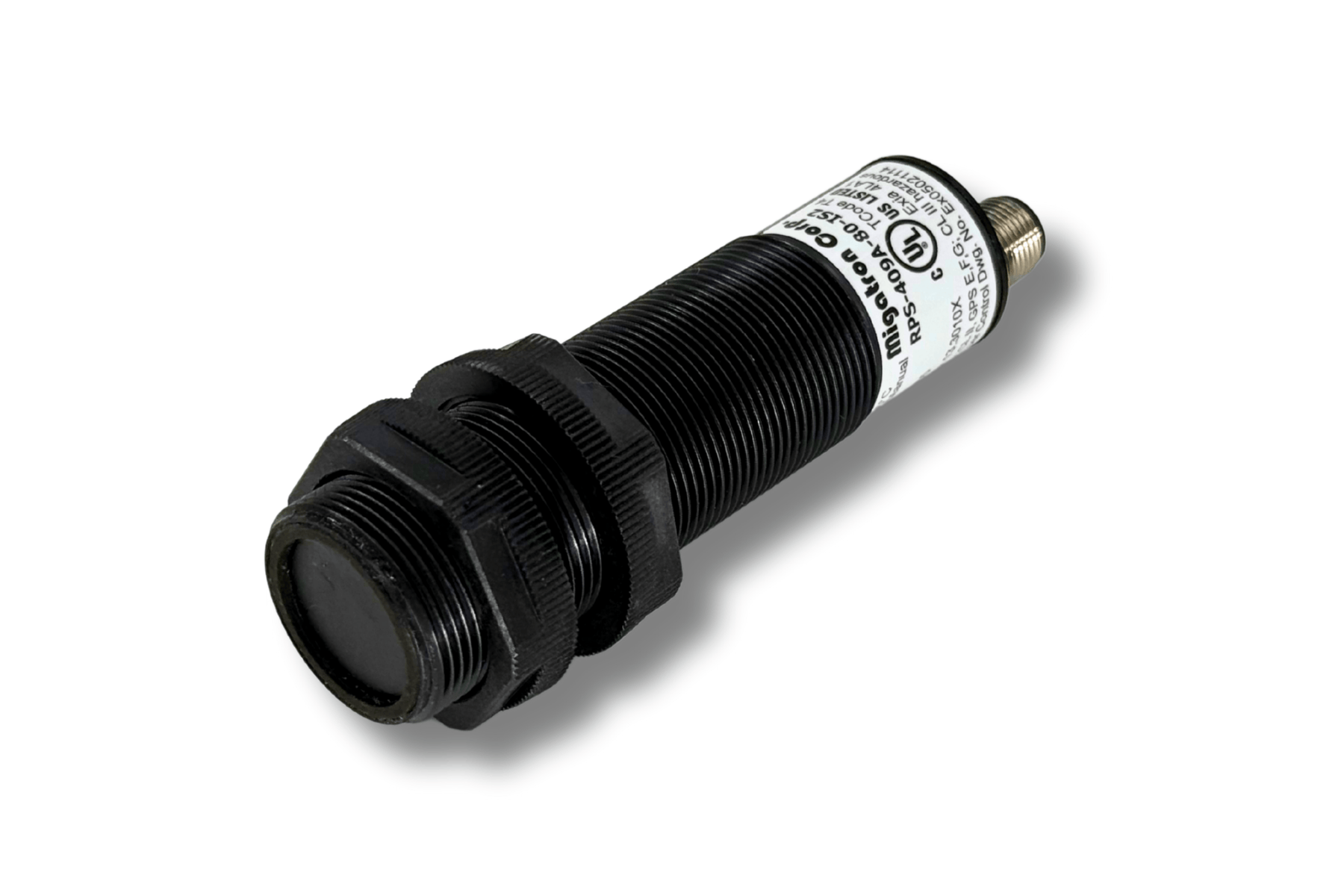 RPS-409A-IS2 intrinsically safe ultrasonic sensor for hazardous areas, non-contact level and distance measurement, ATEX IECEx UL certified