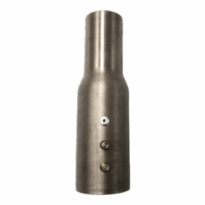 Ruwac stainless steel reducer 2-inch to 1.5-inch, 6.5-inch long with bonded lug BL 5225-BL for explosion-proof vacuum systems