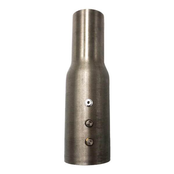 Ruwac stainless steel reducer 2-inch to 1.5-inch, 6.5-inch long with bonded lug BL 5225-BL for explosion-proof vacuum systems