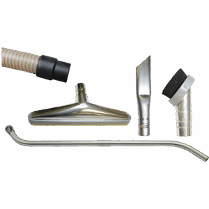 Ruwac Dust-Ex accessory package EXP151510CB with 1.5-inch x 10-foot anti-static polyurethane hose and full tool set for explosion-proof vacuum systems