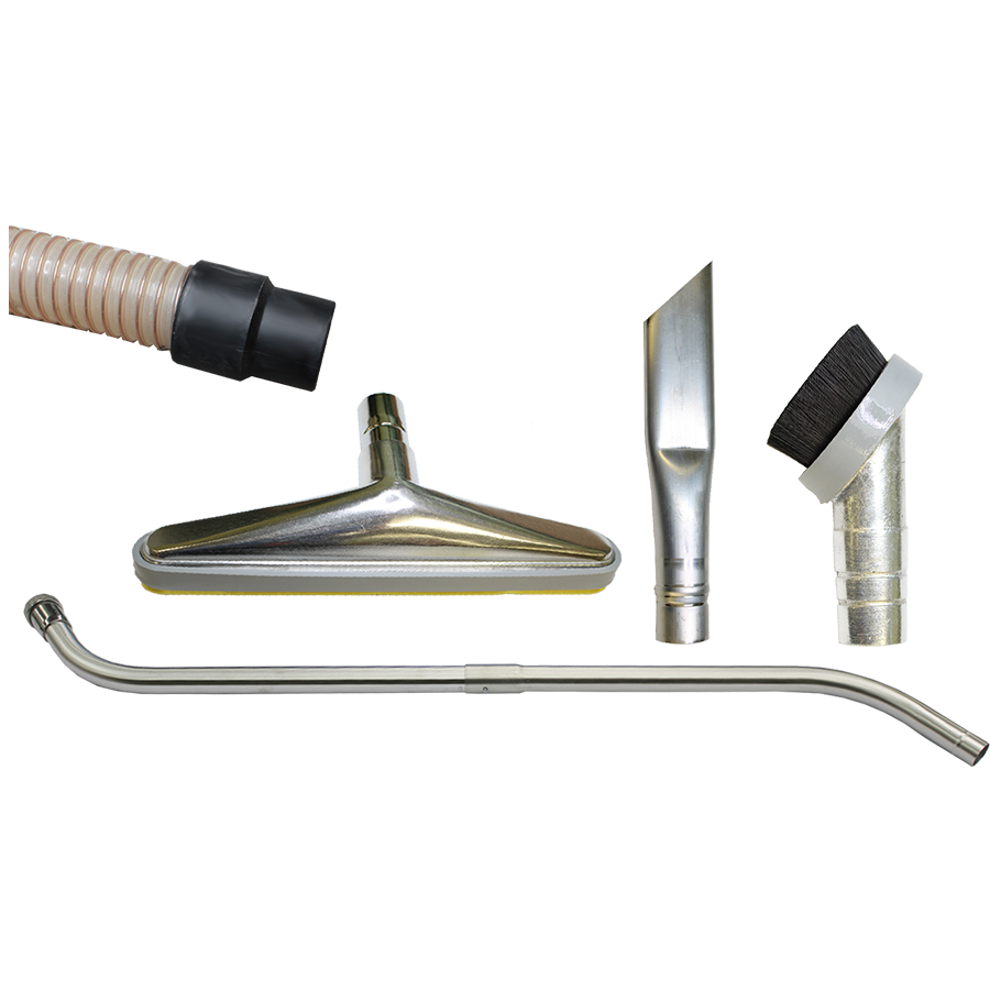 Ruwac Dust-Ex accessory package EXP151510CB with 1.5-inch x 10-foot anti-static polyurethane hose and full tool set for explosion-proof vacuum systems