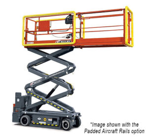 2032EX Explosion Proof Scissor Lift – Class I Division 1 certified aerial platform with 26 ft working height, 900 lb capacity, and extendable deck for hazardous areas like oil & gas and chemical plants.