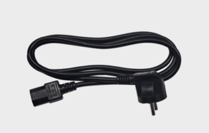 AC power cable for the BARTEC SC9EX1 charging station, featuring standard plug and connector for secure power input