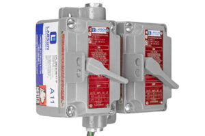 Explosion Proof Double Gang Lever Switch – 20A, 120–277V AC