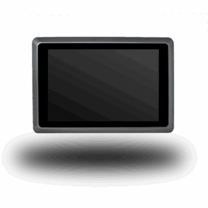 AcuBrite intrinsically safe industrial monitor with 1000 NITS sunlight-readable display, ATEX and C1D2 certified, available in 16:9 and 4:3 aspect ratios from 10 to 32 inches.