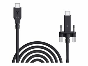 The Joy Factory DuraLink 10 ft USB-C to USB-C power cable kit, waterproof IP54 rated, fast charging up to 60W, with connector cover – not intrinsically safe.