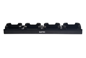 BARTEC 4-Slot Charging Station G7-S0Z0-0013 for SP9EX Smartphone and SC9EX Smartscanner, industrial multi-device charger with battery tool holder.