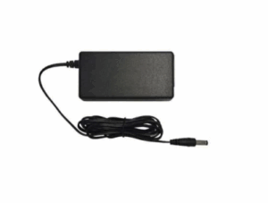 Power supply for the BARTEC SC9EX1 4-slot charging station, showing compact AC adapter with connector cable