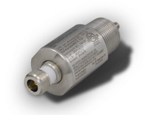 Solexy RXN3S0200JXN-13 explosion-proof antenna coupler in stainless steel with N-type and RP-SMA connectors for Class I Division 1 and ATEX Zone 1 wireless installations