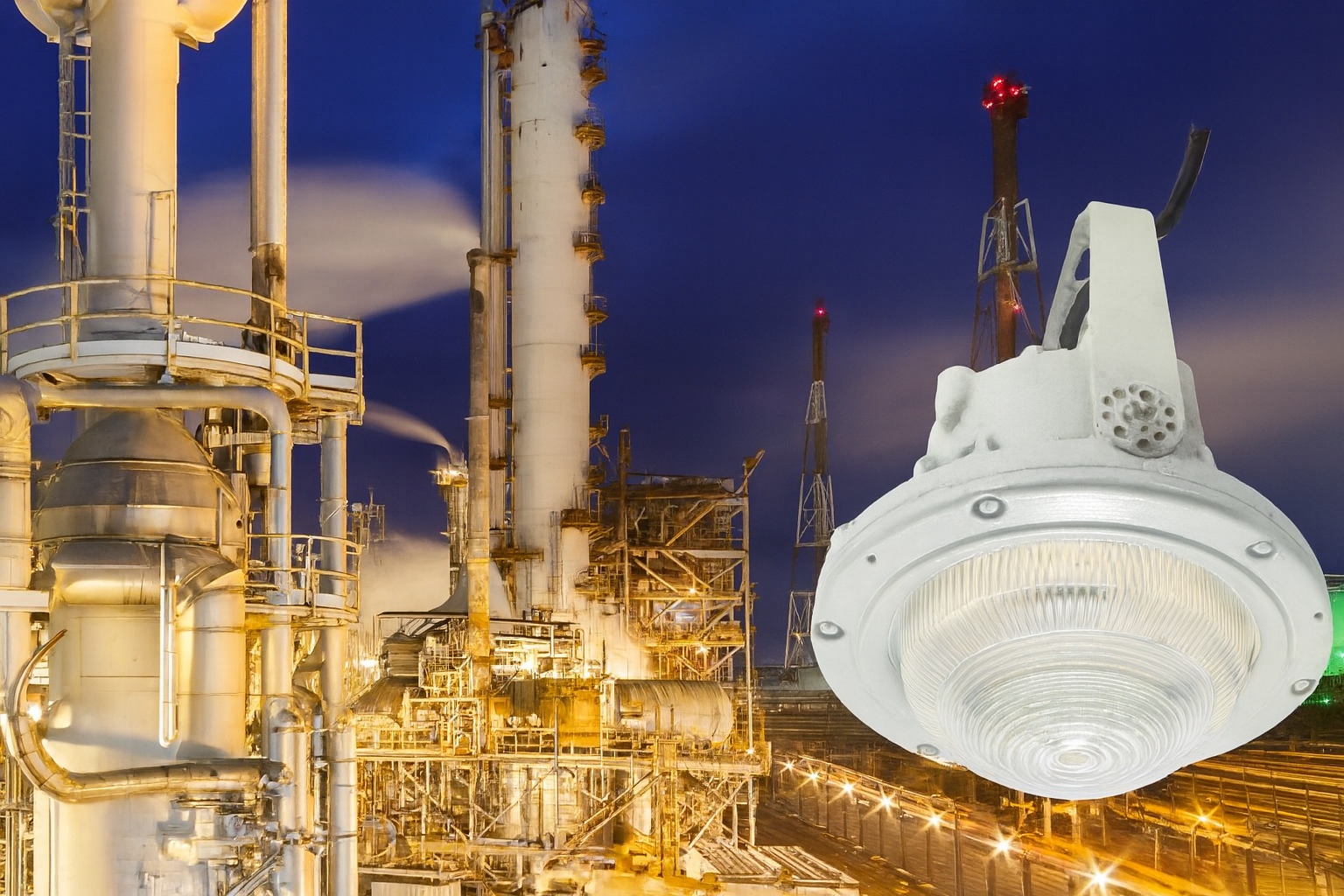 explosion proof lighting for refineries