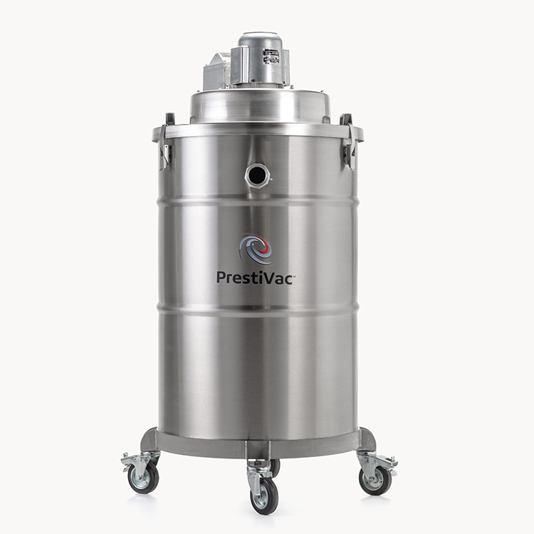 Prestivac AV1-55 EX HEPA air-operated explosion proof industrial vacuum with stainless steel construction and HEPA filtration for hazardous areas