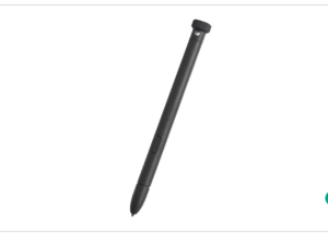 Black S Pen stylus for the Pepperl+Fuchs Tab-Ex 05 industrial tablet, featuring a fine 0.7 millimeter tip and a side-mounted shortcut button.