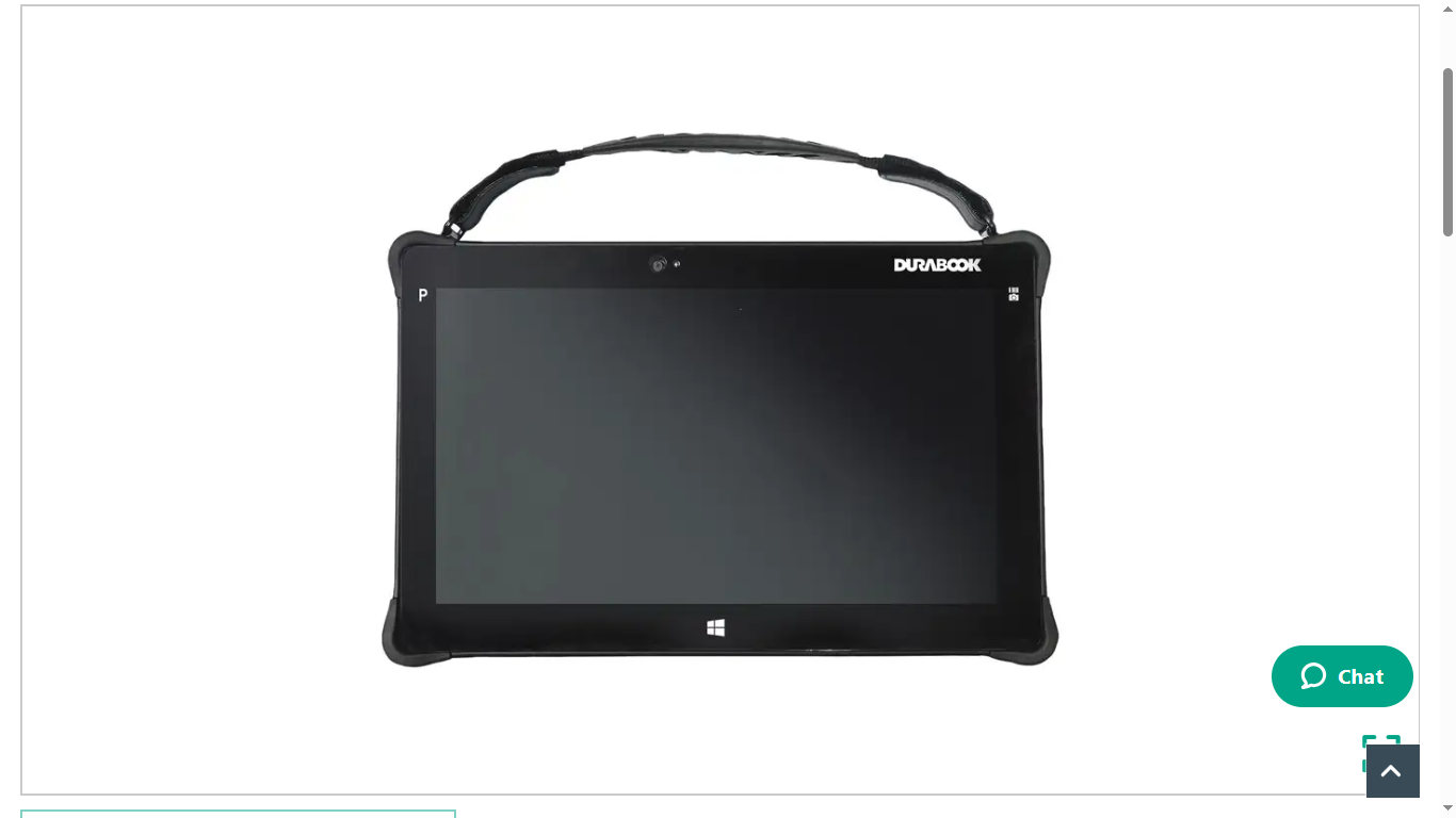 Black adjustable fabric hand strap for ecom Pad-Ex 01 rugged tablets, featuring a secure palm grip design and mounting brackets for industrial use.