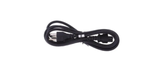 Black industrial AC power cable for Pepperl+Fuchs Pad-Ex 01 intrinsically safe tablet, featuring a US plug and IEC60320-C5 connector