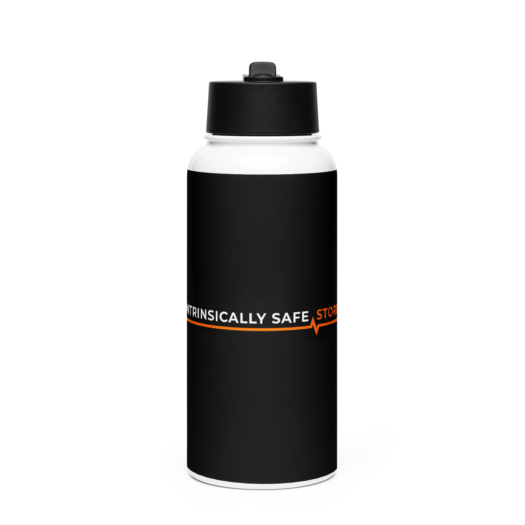 Intrinsically Safe Store Stainless steel water bottle with a straw lid - Image 2