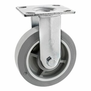 Rigid castor wheel replacement for Curtiss-Wright Coppus portable ventilators