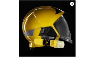 A bright yellow Adalit L-20 professional safety torch featuring a robust thermoplastic body, a black lamp head, and a black clip with the yellow Adalit logo.