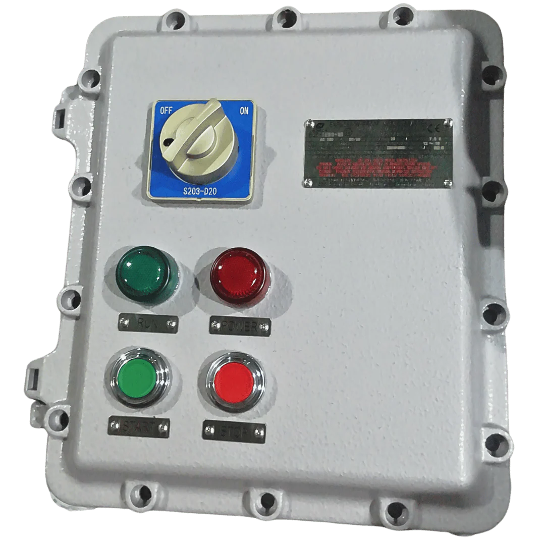 Warom BQD 7.5kW explosion-proof motor starter ATEX Zone 1 control panel Ex db IIB
