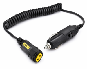 Adalit vehicle charger cable 12-24V coiled power cable with car plug for L-90 intrinsically safe flashlight charging system