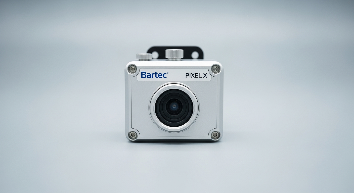 A front view of the Bartec PIXEL X camera, highlighting the bartec pixel x intrinsically safe camera price factors.