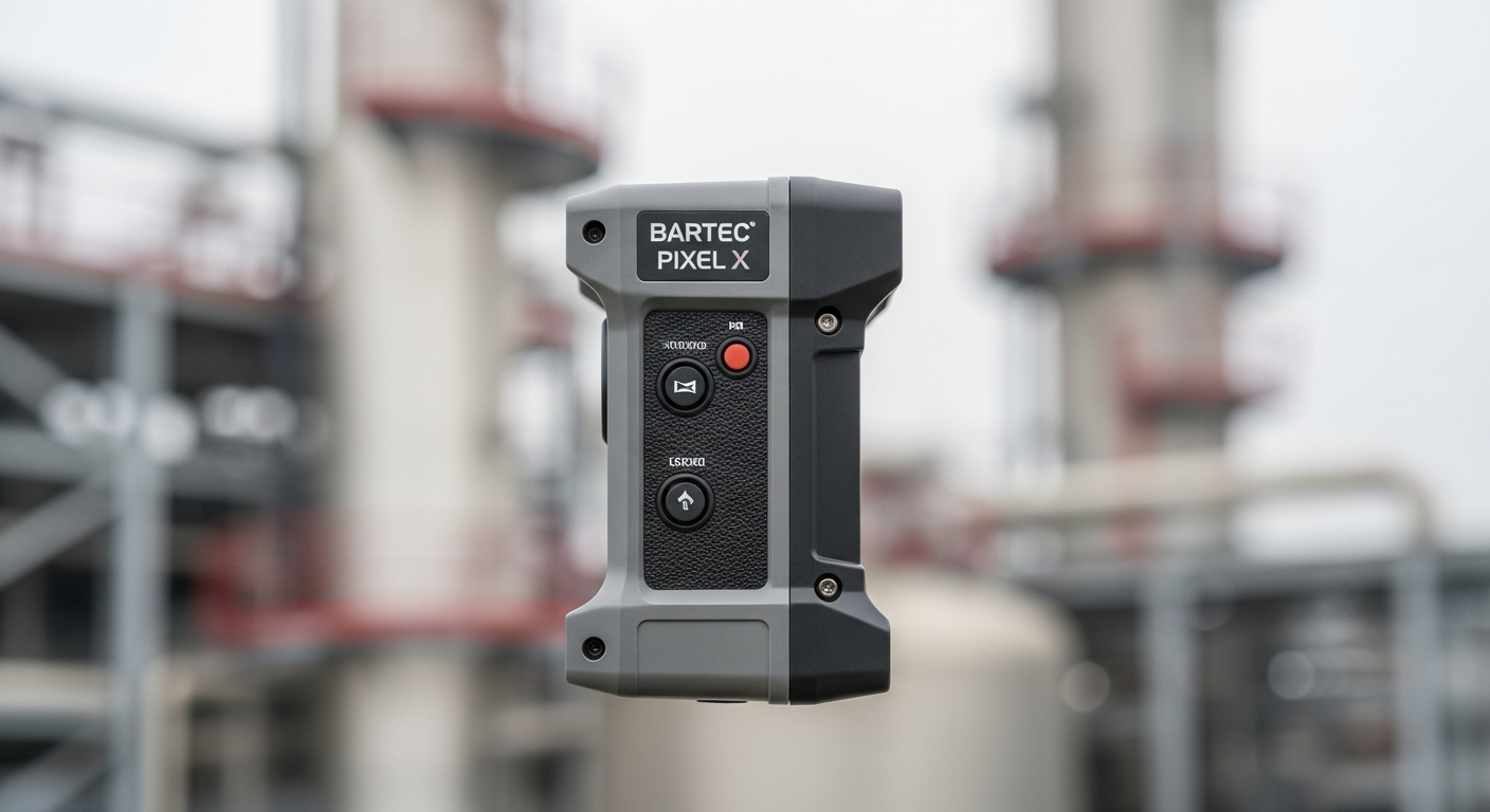 A detailed view of the bartec pixel x intrinsically safe camera price point
