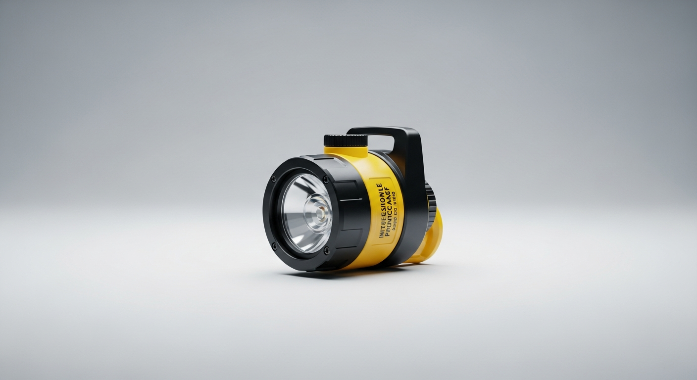 An intrinsically safe headlamp on a clean background, ready for those looking to buy intrinsically safe headlamp models.