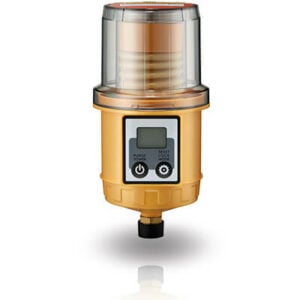 Pulsarlube EXPL60 intrinsically safe automatic lubricator with LCD display, 60ml reservoir capacity, certified for hazardous gas and dust environments.