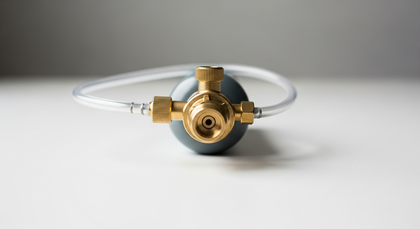 A calibration gas cylinder and regulator for honeywell bw solo calibration