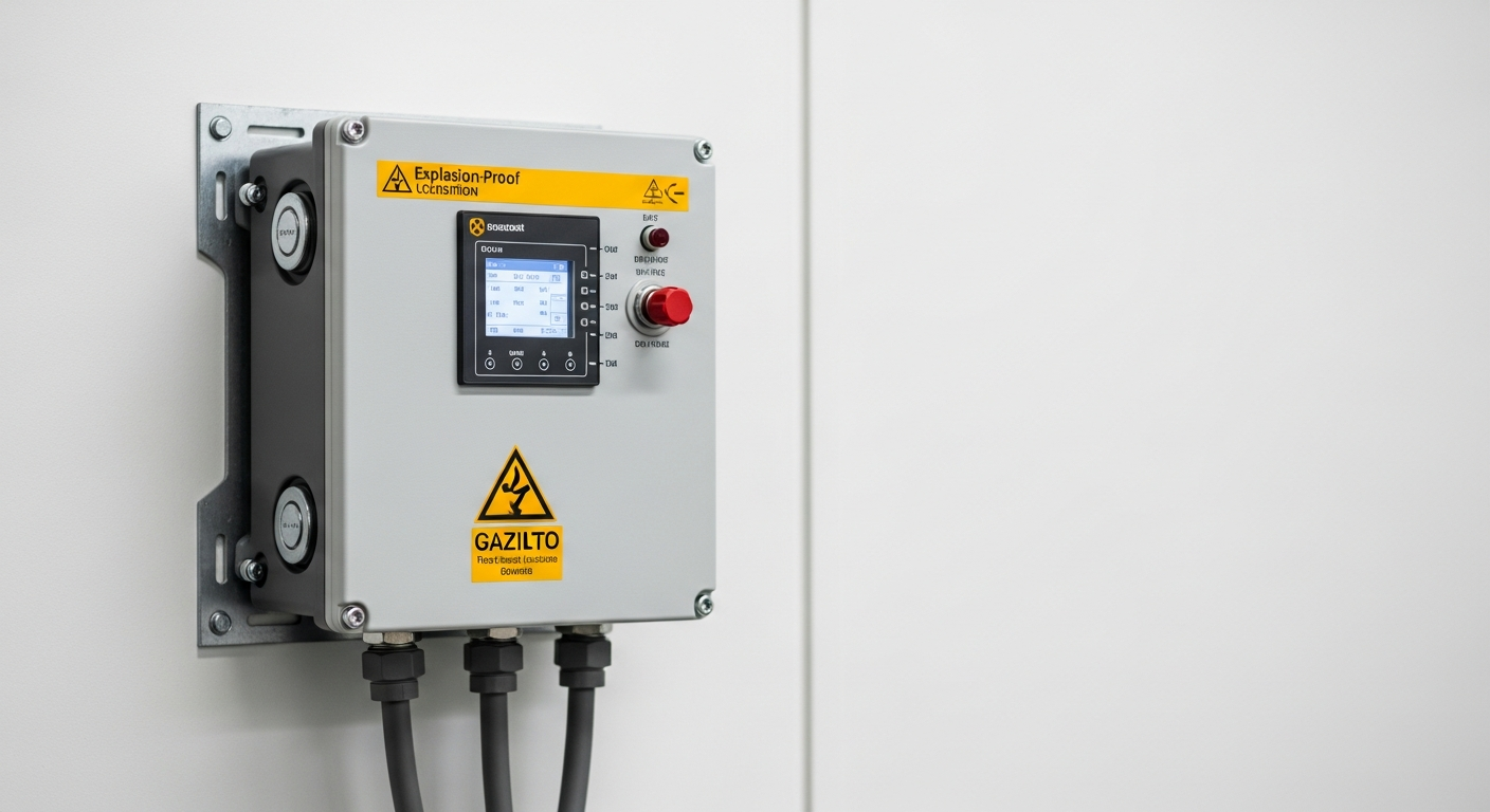 An explosion-proof electrical enclosure, illustrating compliance with NEC 505 hazardous locations standards.