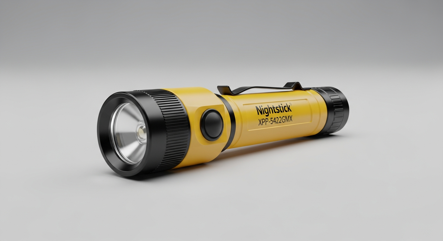 A Nightstick XPP-5422GMX intrinsically safe flashlight reviewed for hazardous area use.