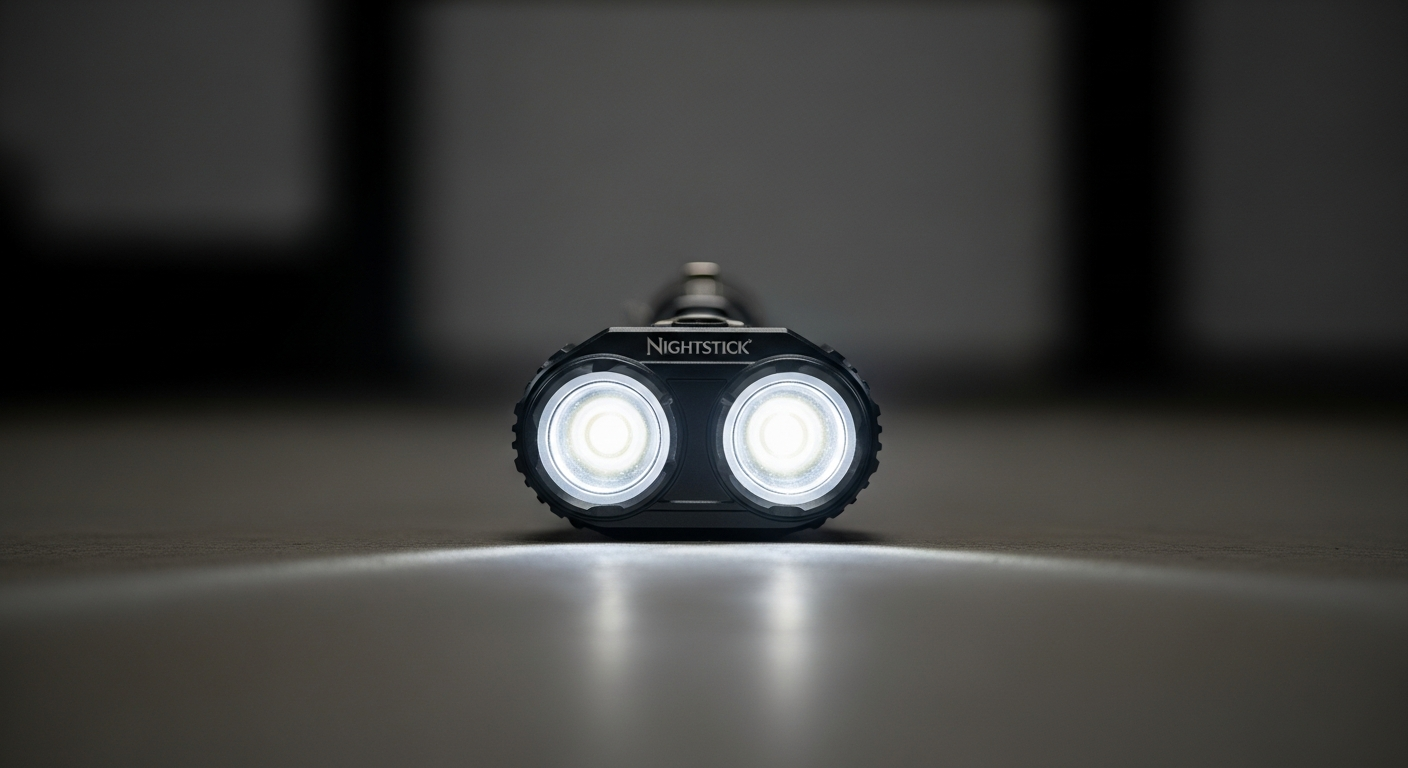 The dual-light functionality of the Nightstick XPP-5422GMX, a key aspect of this review.