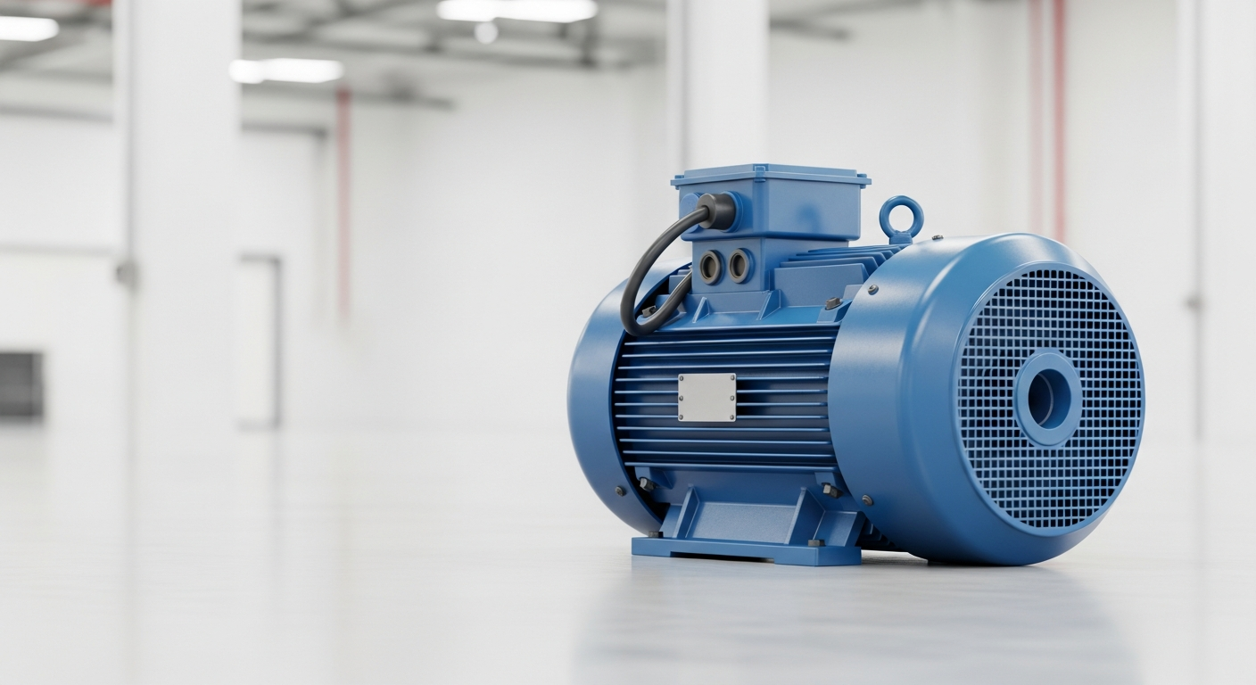 An explosion-proof motor used for predictive maintenance in hazardous areas
