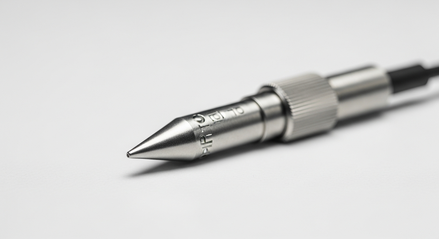 A detailed view of an industrial-grade intrinsically safe temperature probe sensor