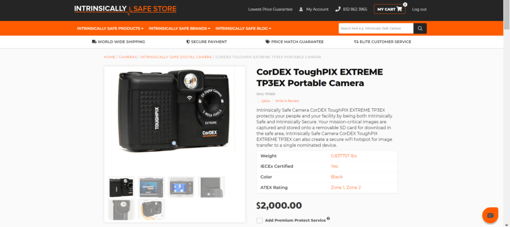 CORDEX ToughPIX EXTREME TP3EX Portable Camera