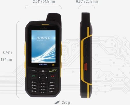 Intrinsically Safe Cell Phone Ex-Handy 209 Ecom Specs