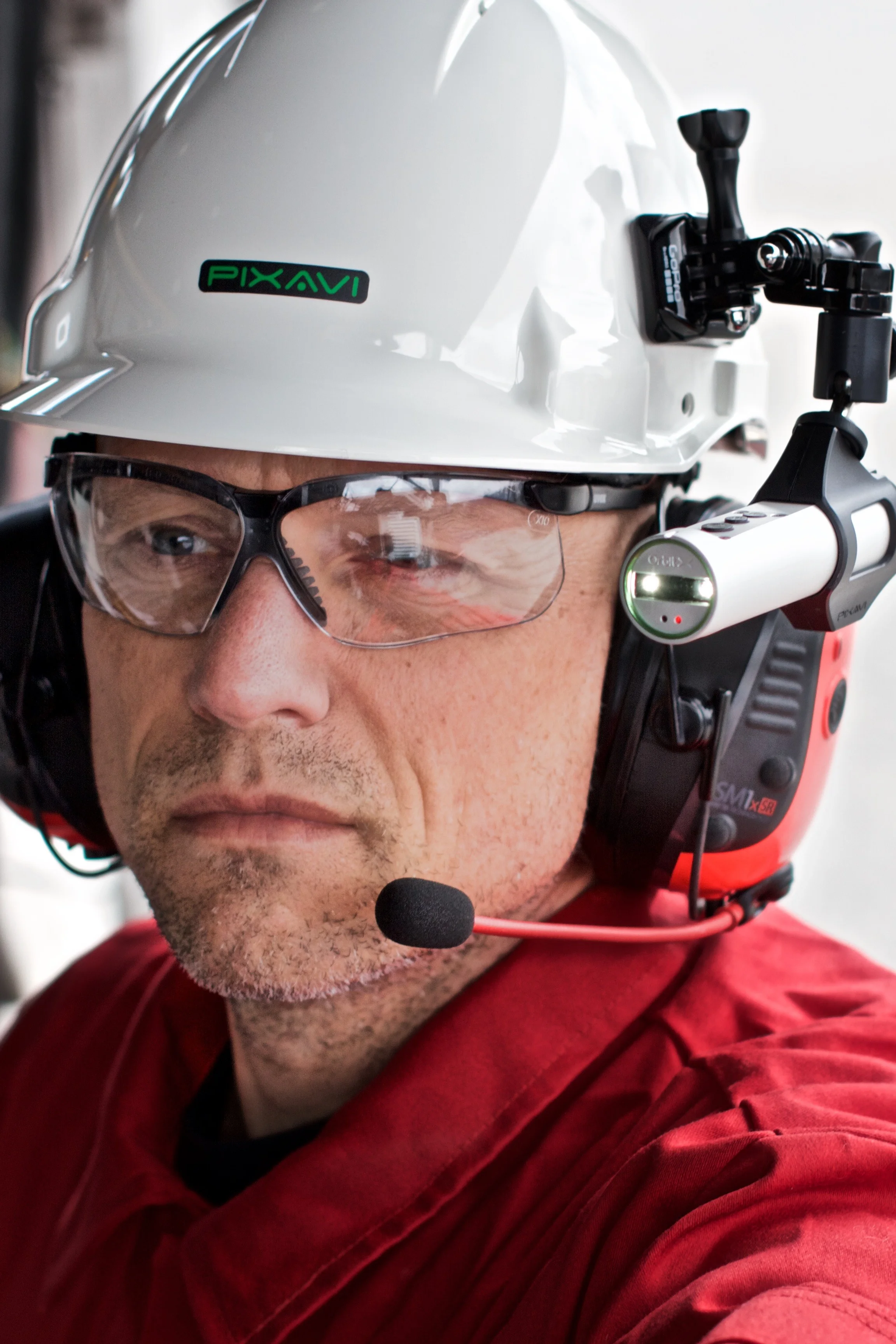 Intrinsically Safe Camera Orbit X Bartec helmet angle