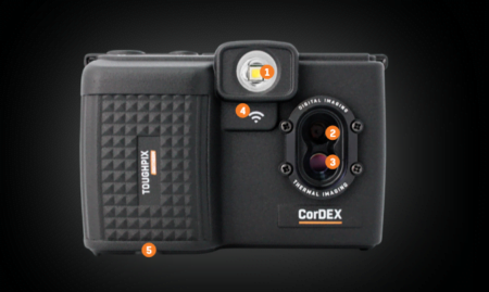 Intrinsically Safe Camera ToughPix DigiTherm TP3rEx CorDEX Overall Image of Front