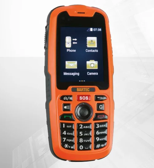 Intrinsically Safe Cell Phone Bartec Mobile X Front View