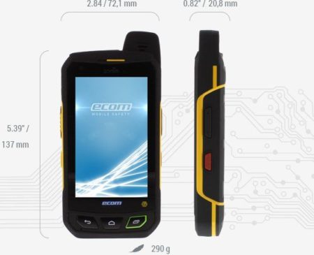 Intrinsically Safe Cell Phone FLIR EBX Series Ecom Technical Specs