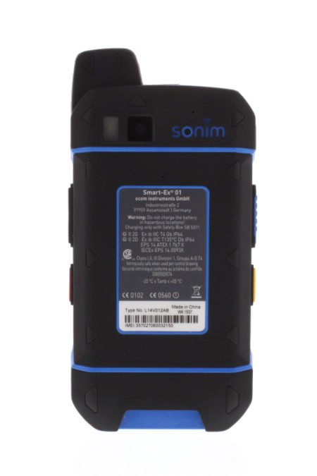 Intrinsically Safe Cell Phone Smart-Ex 01 Ecom product back view