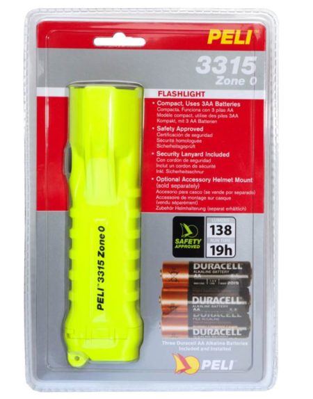 Intrinsically Safe Flashlights Peli 3315C Z0 Yellow led