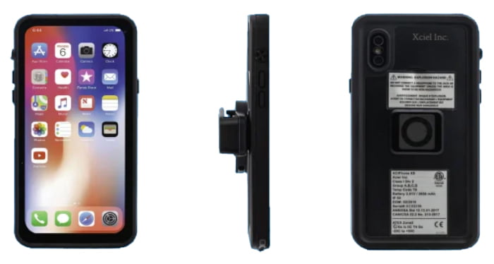 Intrinsically Safe iPhone X Case ATEX Zone 2