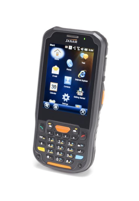 Intrinsically-Safe-Mobile-Computer-Janam-XM5-Windows-Embedded-Handheld-6.5-With-Numerical-Keypad-Left-Angle