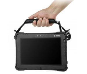 Xplore L10 Carrying Case Soft Handle Image using Hand